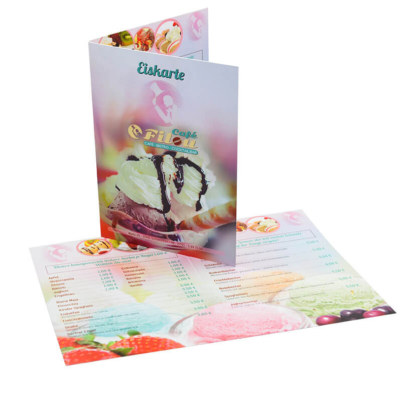 Eiskarte Café Filou