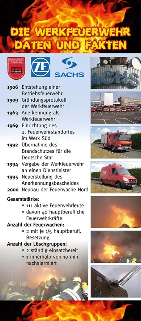 Infotafeln ZF Sachs, Feuerwehr